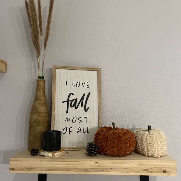 Handmade | Fall Velvet Crochet Home Decor Pumpkin - Picture 4 of 4